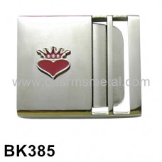 BK385 - Webbing Belt With "Crown Heart" Logo
